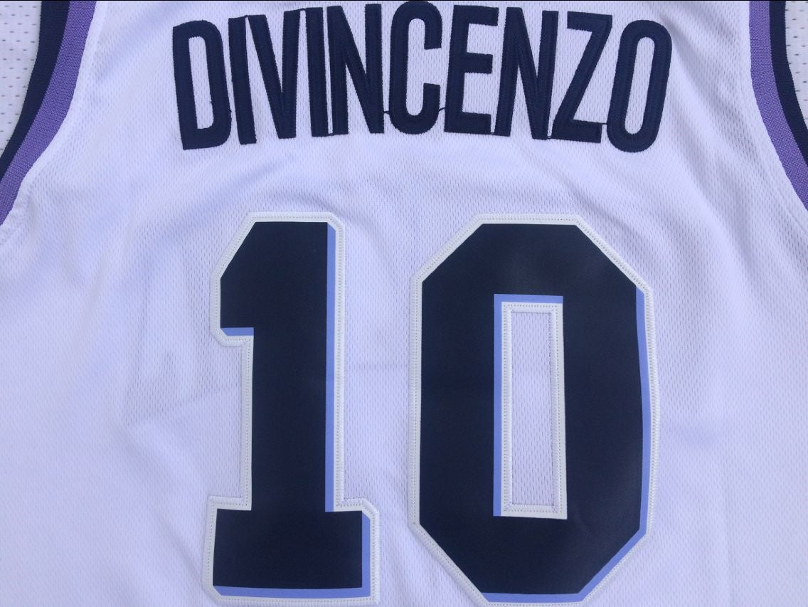 NCAA Villanova University No. 10 Donte DiVincenzo White Jersey