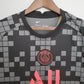 2021/2022 Psg Paris Saint-Germain Training Wear Black And Gray Plaid