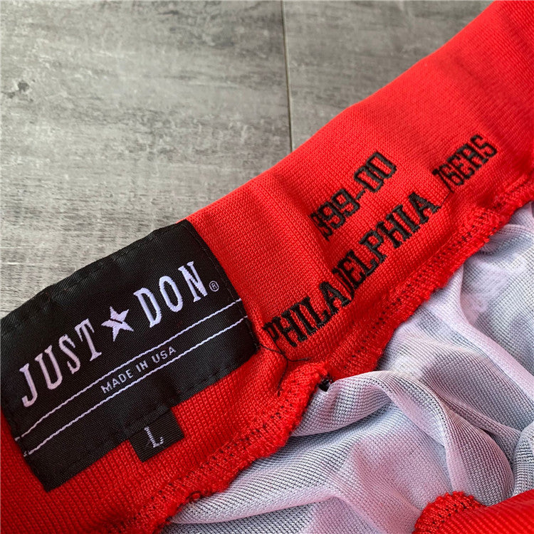 Philadelphia 76ers JUST DON co-branded shorts-black