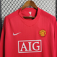 2007-2008 Retro Long Sleeve Manchester United Home Football Shirt 1:1 Thai Quality