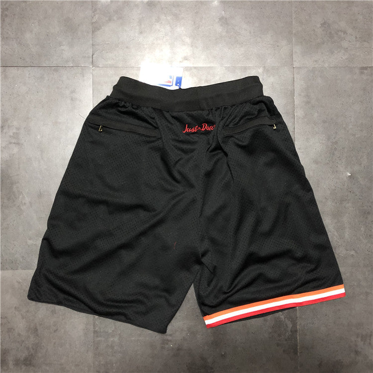 Miami Heat JUST DON co-branded retro shorts black