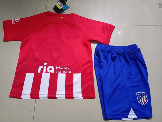 2023/2024 Kids Size Atletico Madrid Home Soccer Jersey  1:1 Thai Quality