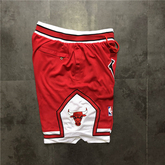 Chicago Bulls JUST DON co-branded shorts red