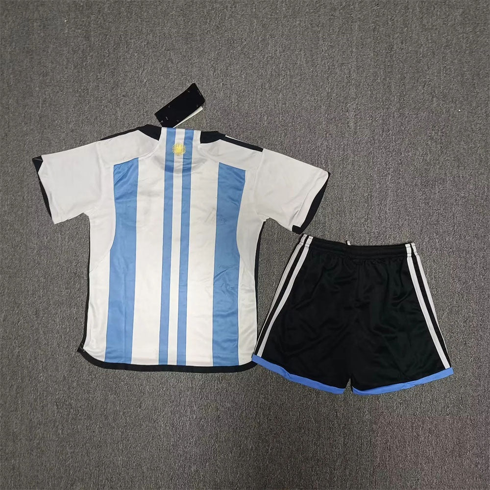 2022 FIFA World Cup Argentina National Team Home Jersey Kids Size