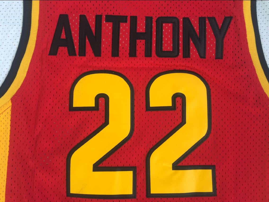 NCAA Oak Hill High School No. 22 Anthony red top mesh jersey