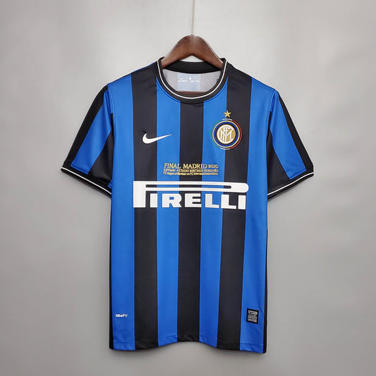 2009/2010 Retro Internazionale Milan Home UEFA Champions League Edition Football Jersey 1:1 Thai Quality