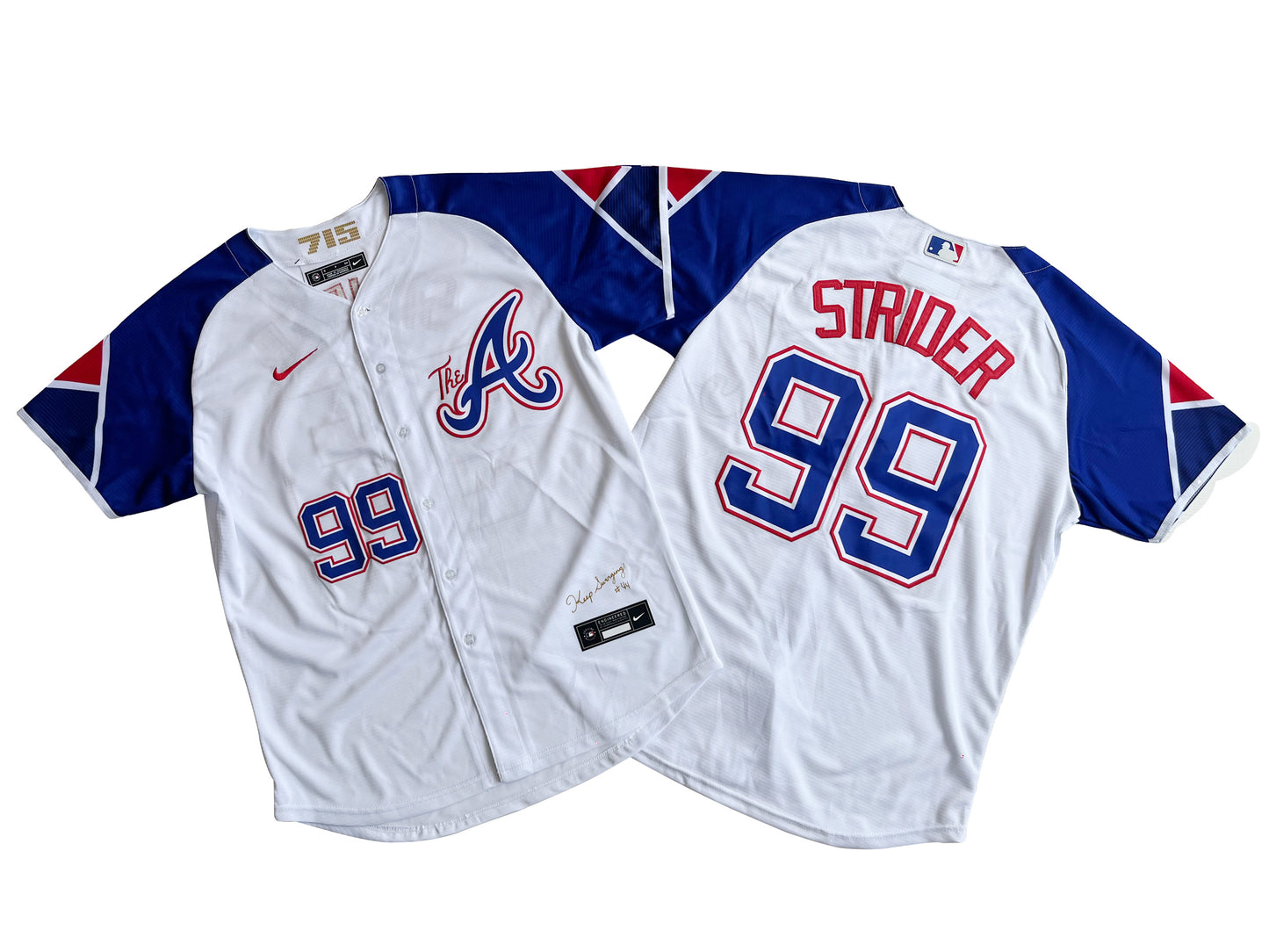 Men's Atlanta Braves Ronald 99# Spencer Strider White City Connect Limited Player Jersey