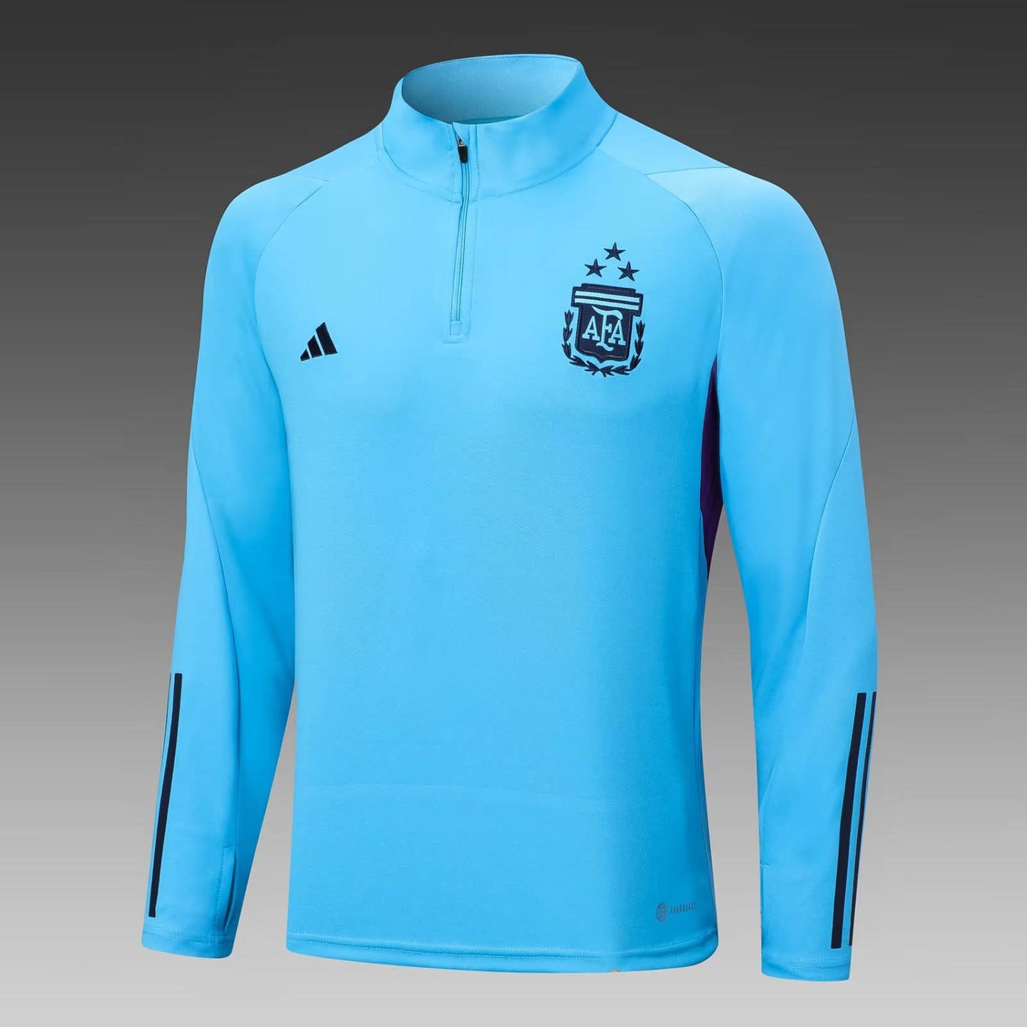 2022 Argentina Half-Pull Training Suit Blue Jersey