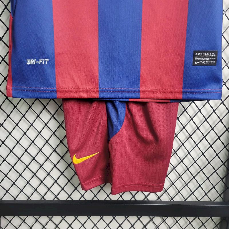 2010/2011 Retro Kids Size Barcelona Home Football Shirt 1:1 Thai Quality