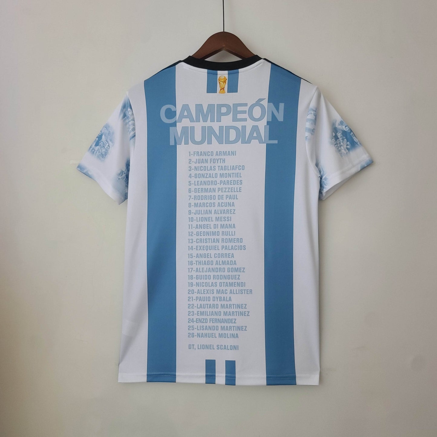 2022 Argentina Home Champion Commemorative Edition Jersey