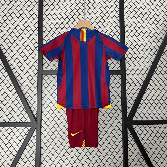 2005/2006 Retro Kids Size Barcelona Home Football Shirt  1:1 Thai Quality