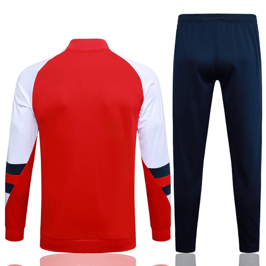 2023/2024 Arsenal Half-Pull Training Suit Red-White Football Shirt 1:1 Thai Quality