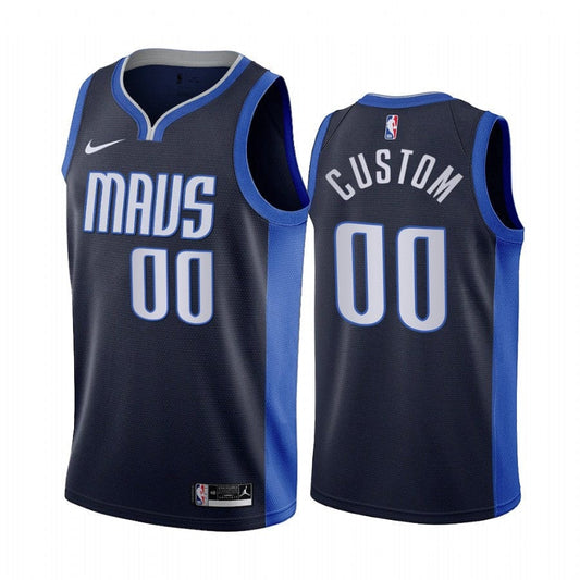 Custom Dallas Mavericks 2020-21 Earned Edition Jersey