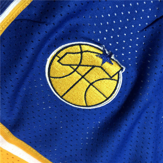 Golden State Warriors JUST DON joint retro shorts blue