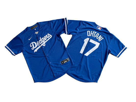 KID Youth Los Angeles Dodgers #17 Shohei Ohtani Royal Blue Base Jersey