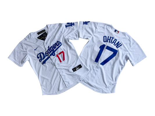 Women's Los Angeles Dodgers #17 White Shohei Ohtani Home Cool Base Jersey