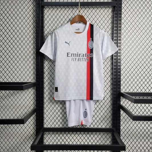 2023/2024 Kids Size AC Milan Away Soccer Jersey 1:1 Thai Quality