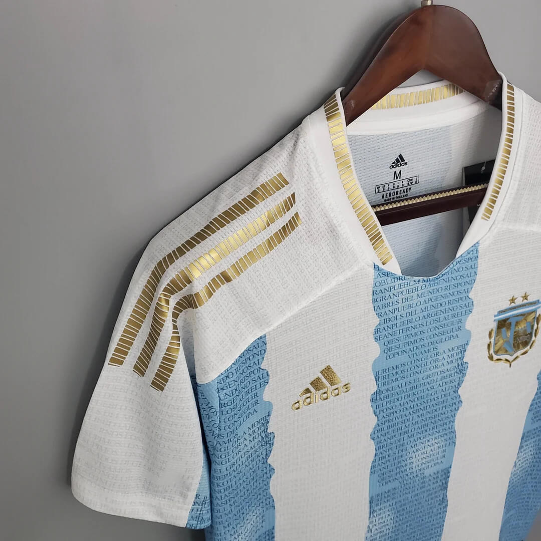 2021 Retro Argentina Soccer Jersey Concept Maradona Special Emblem