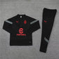 2022/2023 AC Milan Half-Pull Training Suit Black Soccer Jersey 1:1 Thai Quality