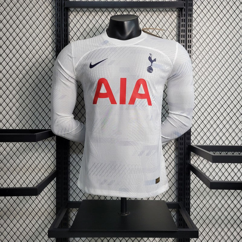 2023/2024 Player Version Long Sleeve Tottenham Home Football Shirt 1:1 Thai Quality