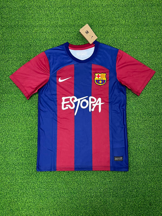 2425 Barcelona x ESTOPA  Soccer  jersey Embroidered Fan Edition