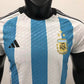 2022 FIFA World Cup Player Version Argentina National Team Home Jersey