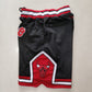 Chicago Bulls black one-piece pocket pants