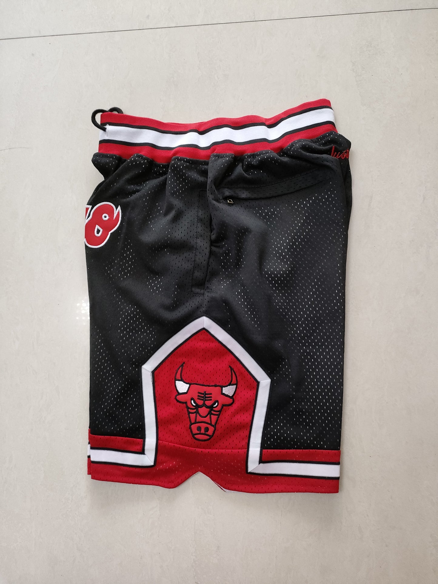 Chicago Bulls black one-piece pocket pants