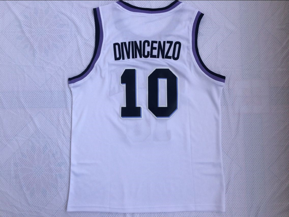 NCAA Villanova University No. 10 Donte DiVincenzo White Jersey