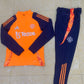 2024-25  Orange Manchester United  Football Half Pull Training Suit