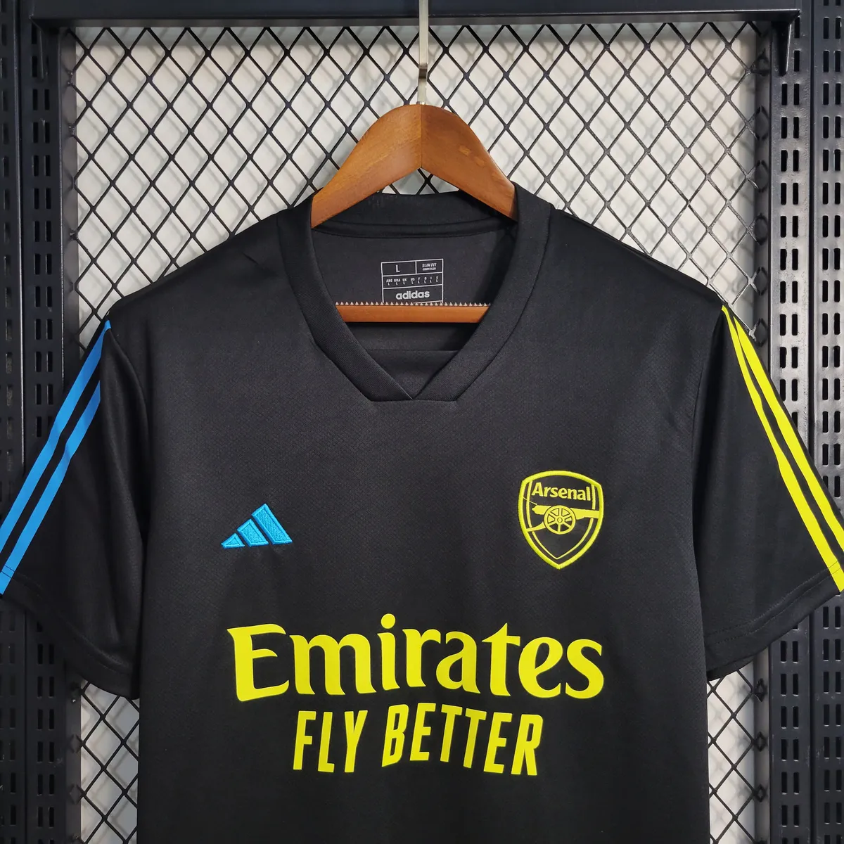 2023/2024 Arsenal Training Wear Black Soccer Jerlacksey