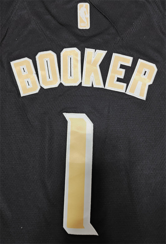 24 Suns #1 Booker Black and Gold Jersey