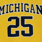 NCAA University of Michigan No. 25 Juwan Howard's ultimate mesh yellow jersey