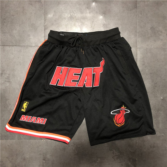 Miami Heat JUST DON co-branded retro shorts black