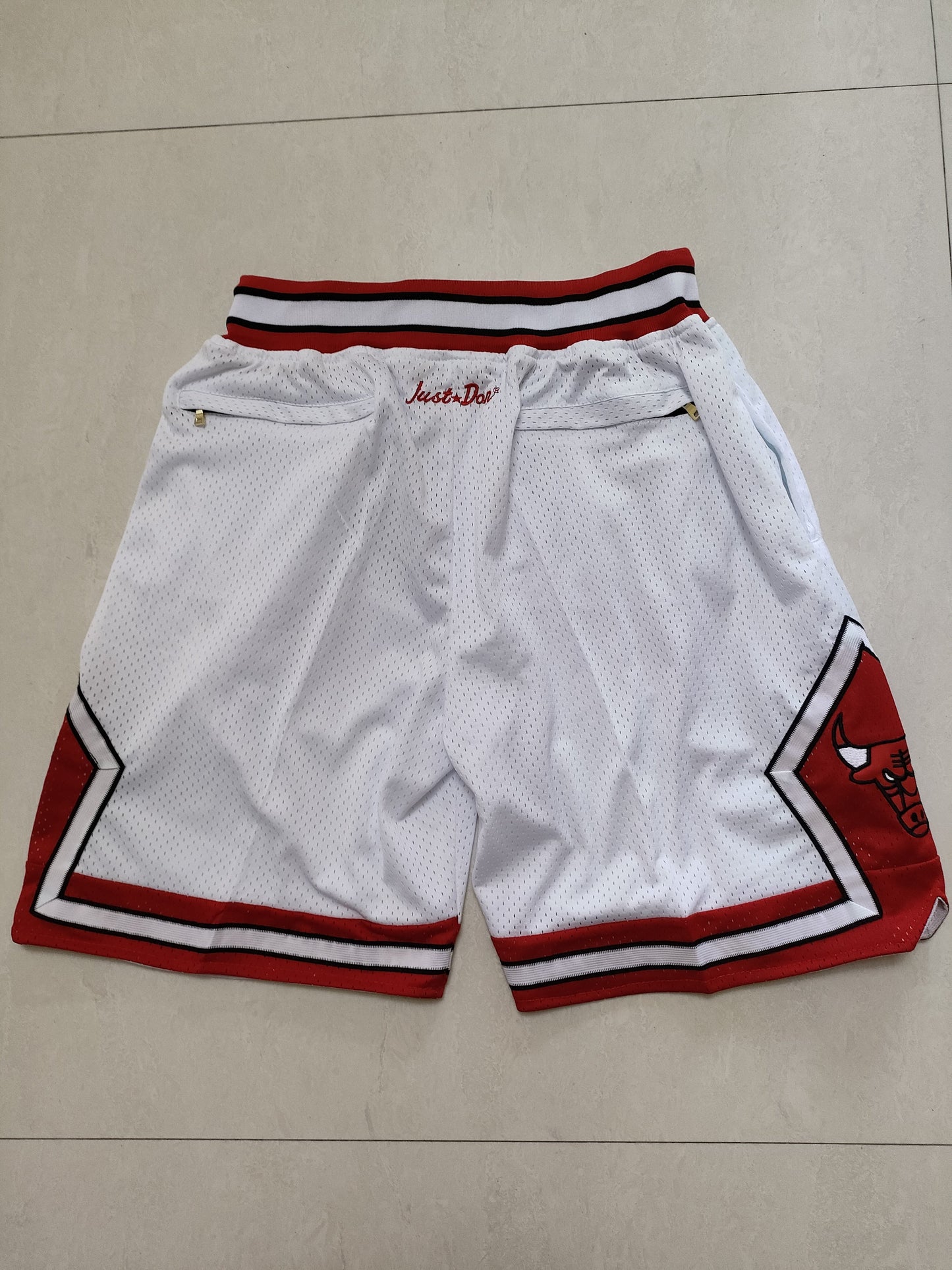 Chicago Bulls white one-piece pocket pants