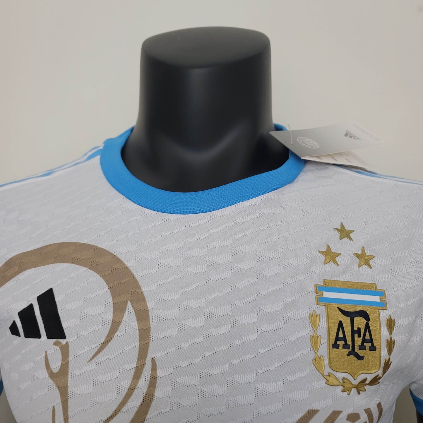 2022 Player Version Argentina National Team Hercules Cup Commemorative Edition White Jersey