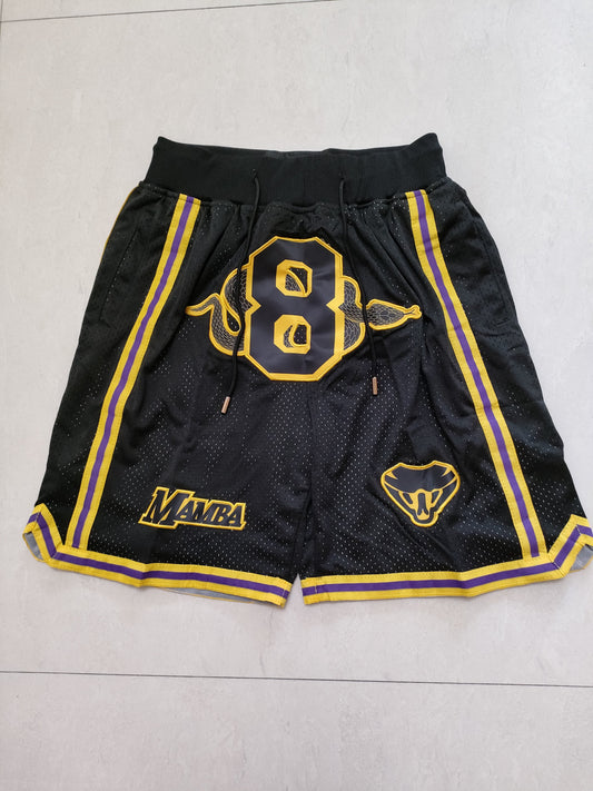 Los Angeles Lakers Mamba Black Snakes Size 8 Pocket Pants