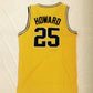 NCAA University of Michigan No. 25 Juwan Howard's ultimate mesh yellow jersey