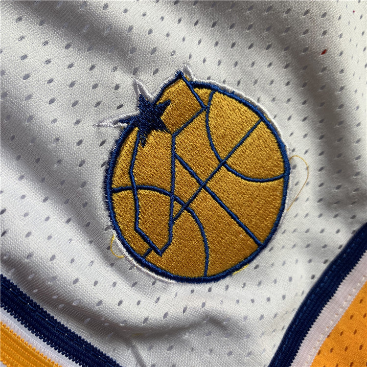 Golden State Warriors JUST DON retro shorts white