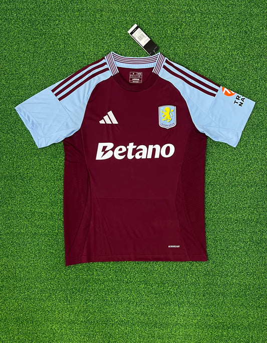 24-25 Aston Villa Home Fan Edition Embroidered Jersey