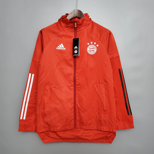 2021 Windbreaker Football Jersey Bayern Munich Red 1:1 Thai Quality