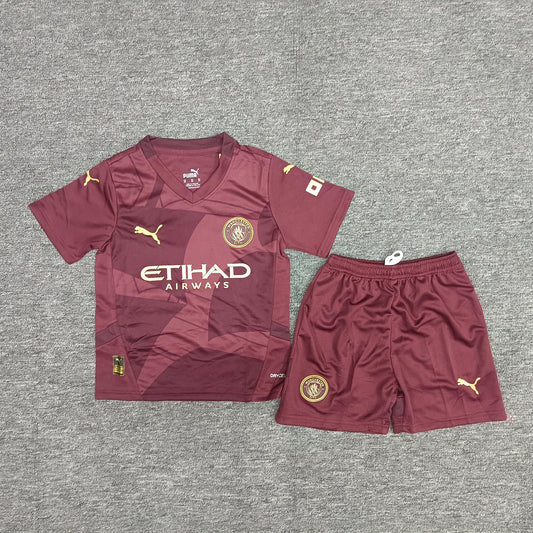 Kid's soccer uniform Manchester City second away game