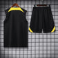 2023/2024 Psg Paris Saint-Germain pre-match training Black-Yellow Jersey+Shorts 1:1 Thai Quality