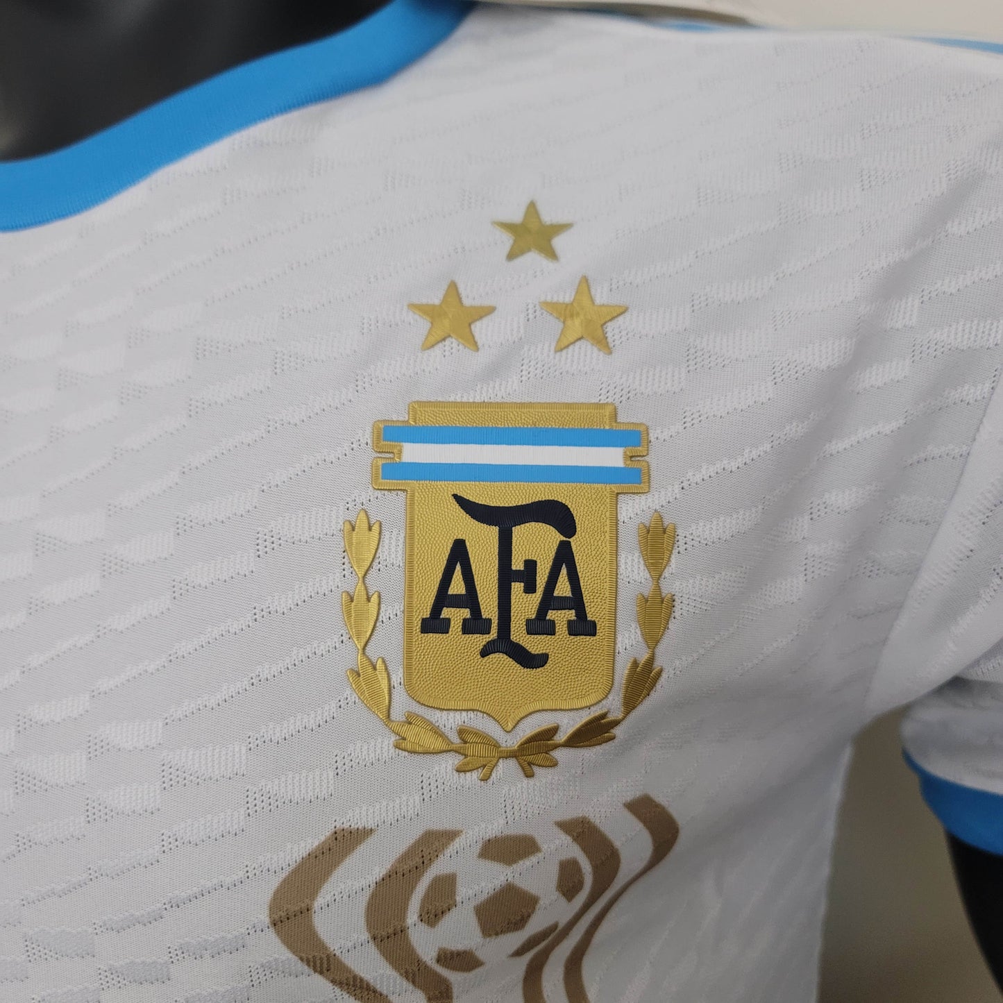 2022 Player Version Argentina National Team Hercules Cup Commemorative Edition White Jersey