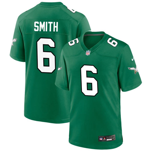 Devonta Smith Kelly Green Philadelphia Eagles Throwback Jersey