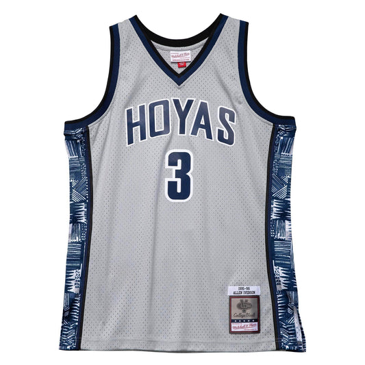 Iverson No. 3 Mitchell Gray University Edition Jersey for the 95-96 Season--Georgetown University