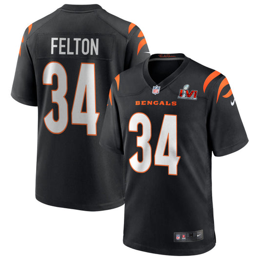 Demetric Felton Cincinnati Bengals Nike Super Bowl LVI Game Jersey - Black