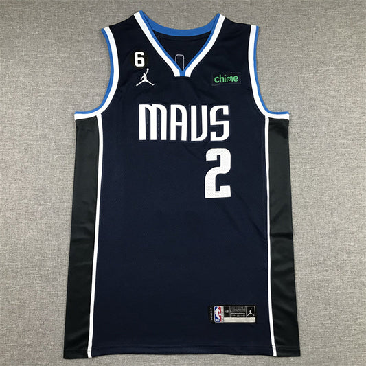 Dallas Mavericks Kyrie Irving #2 Navy 2022/23 Statement Edition Swingman-Trikot für Herren