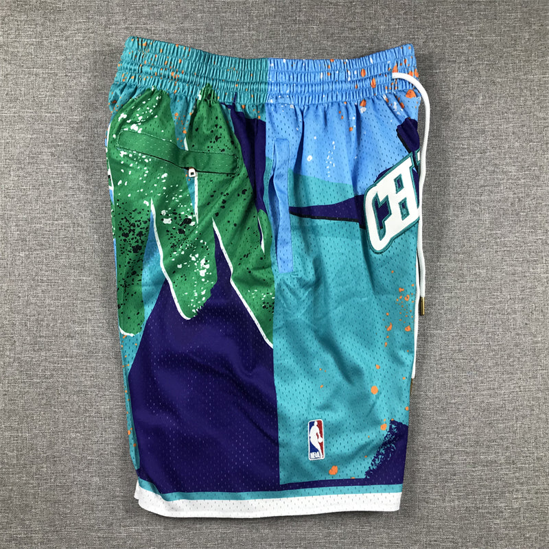 Men's Charlotte Hornets Teal Swingman Pocket Shorts