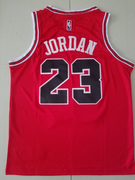 Men's Chicago Bulls Michael Jordan #23 Red Fast Break Replica Player Jersey